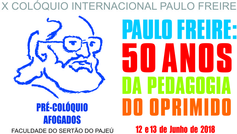 Cartaz de divulgação do X Colóquio Internacional Paulo Freire