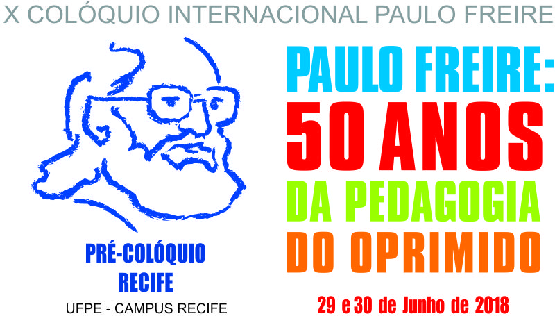 Cartaz de divulgação do X Colóquio Internacional Paulo Freire